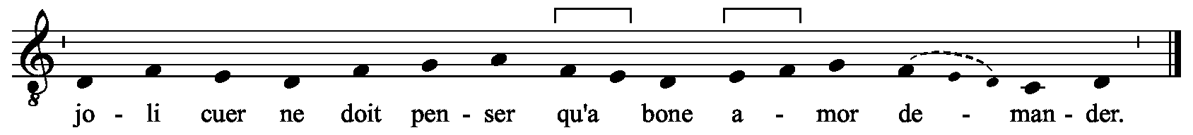 Refrain musical notation